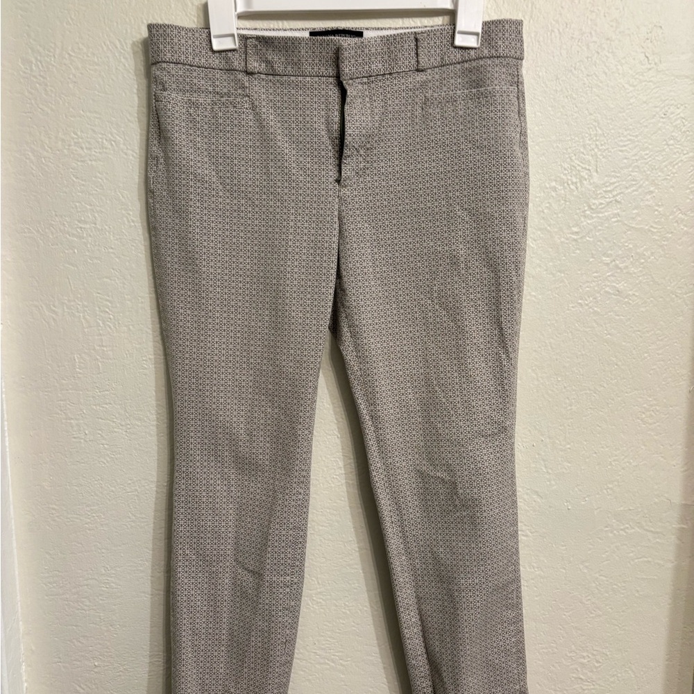 Banana Republic Women's TanPatterned Trousers - Jackson Fit